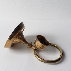 Towel hang with candle holder